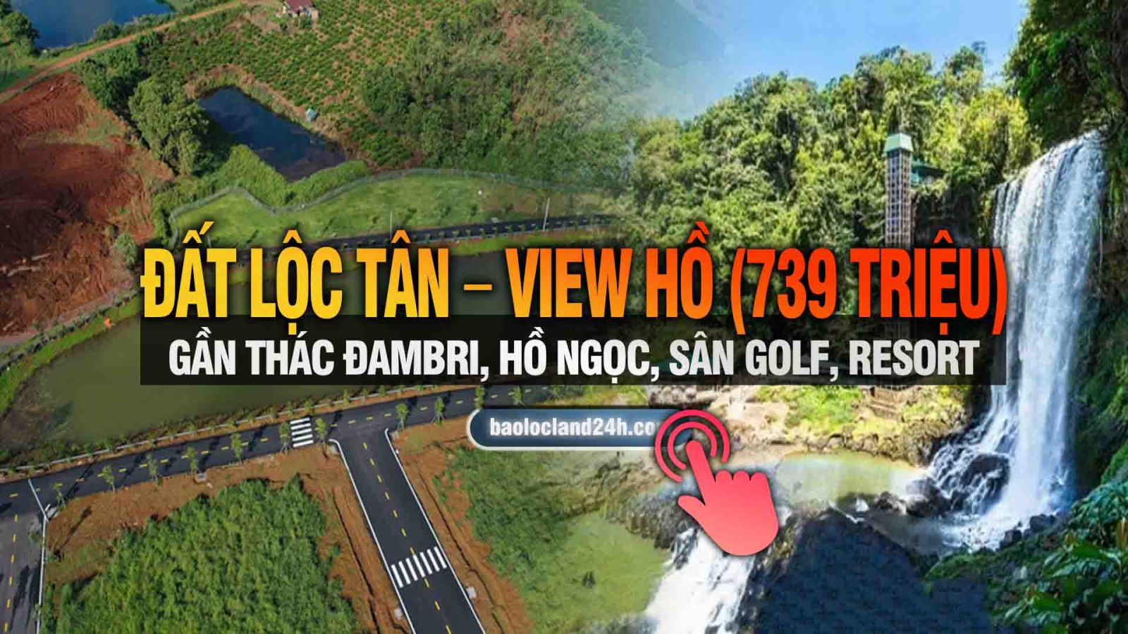 đất lộc tân view hồ