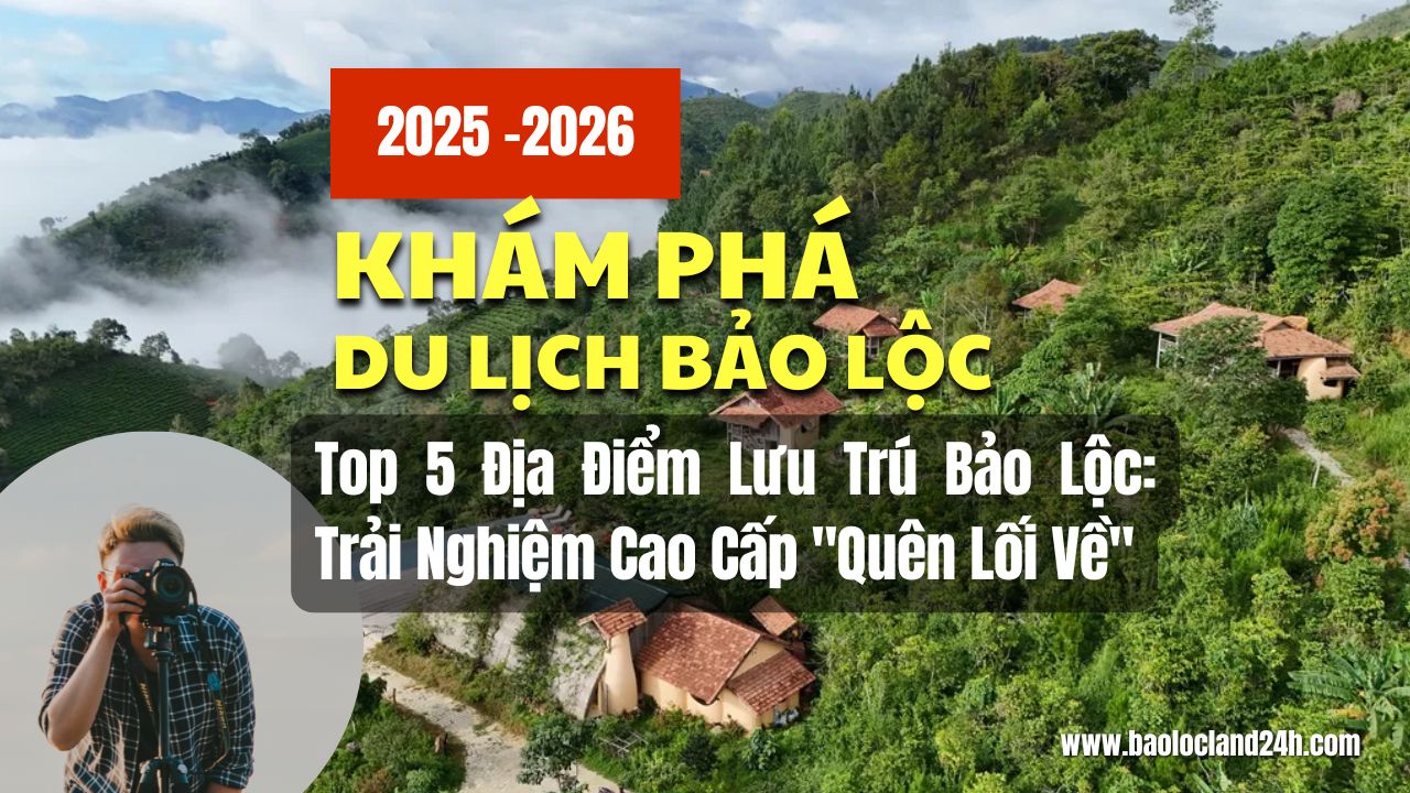 Top 5 Địa Điểm Lưu Trú Bảo Lộc: Trải Nghiệm Cao Cấp "Quên Lối Về"