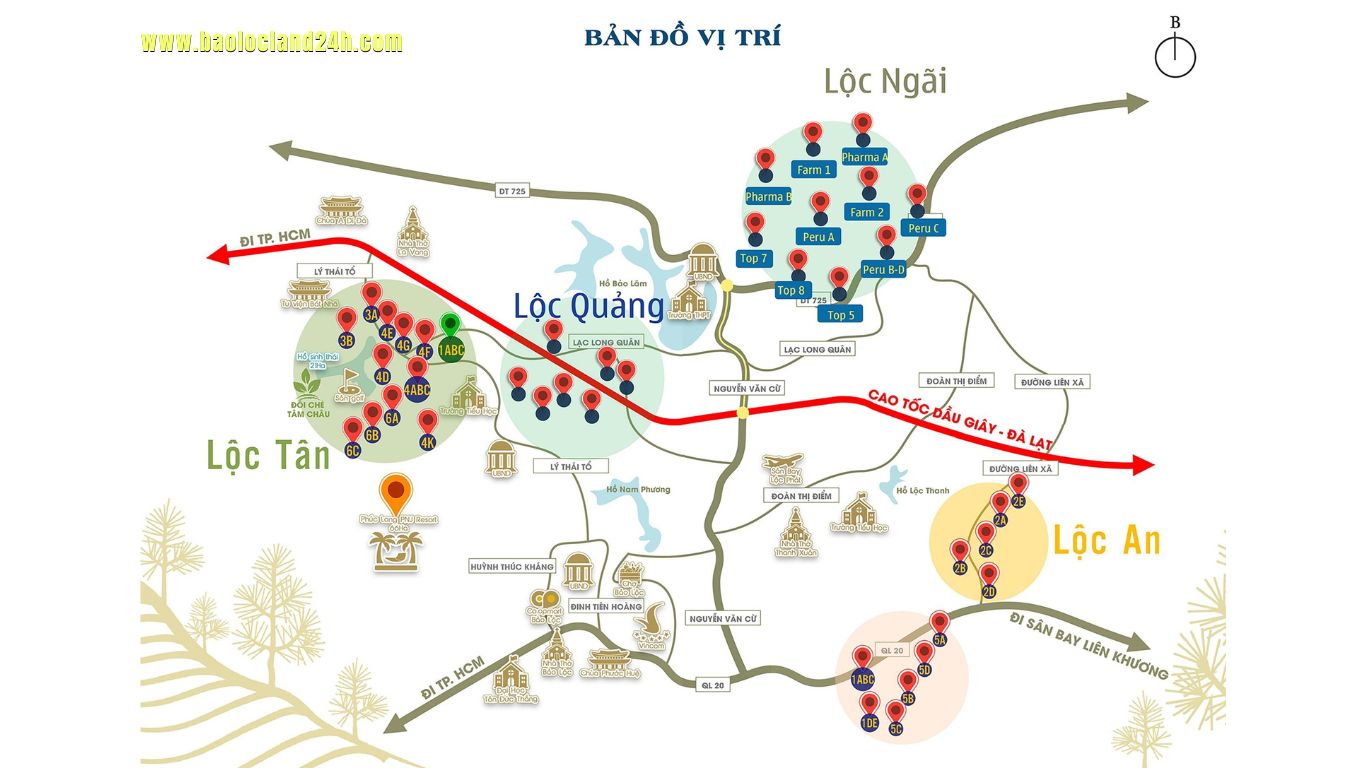 Vị trí dự án BL Park Hill Lộc Tân