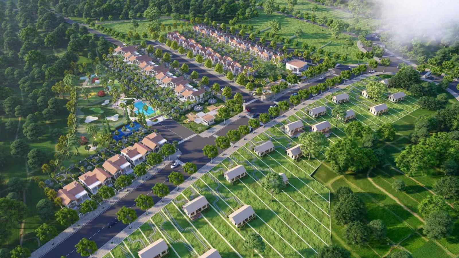 Phối cảnh khu nghỉ dưỡng Top Garden hills 9B
