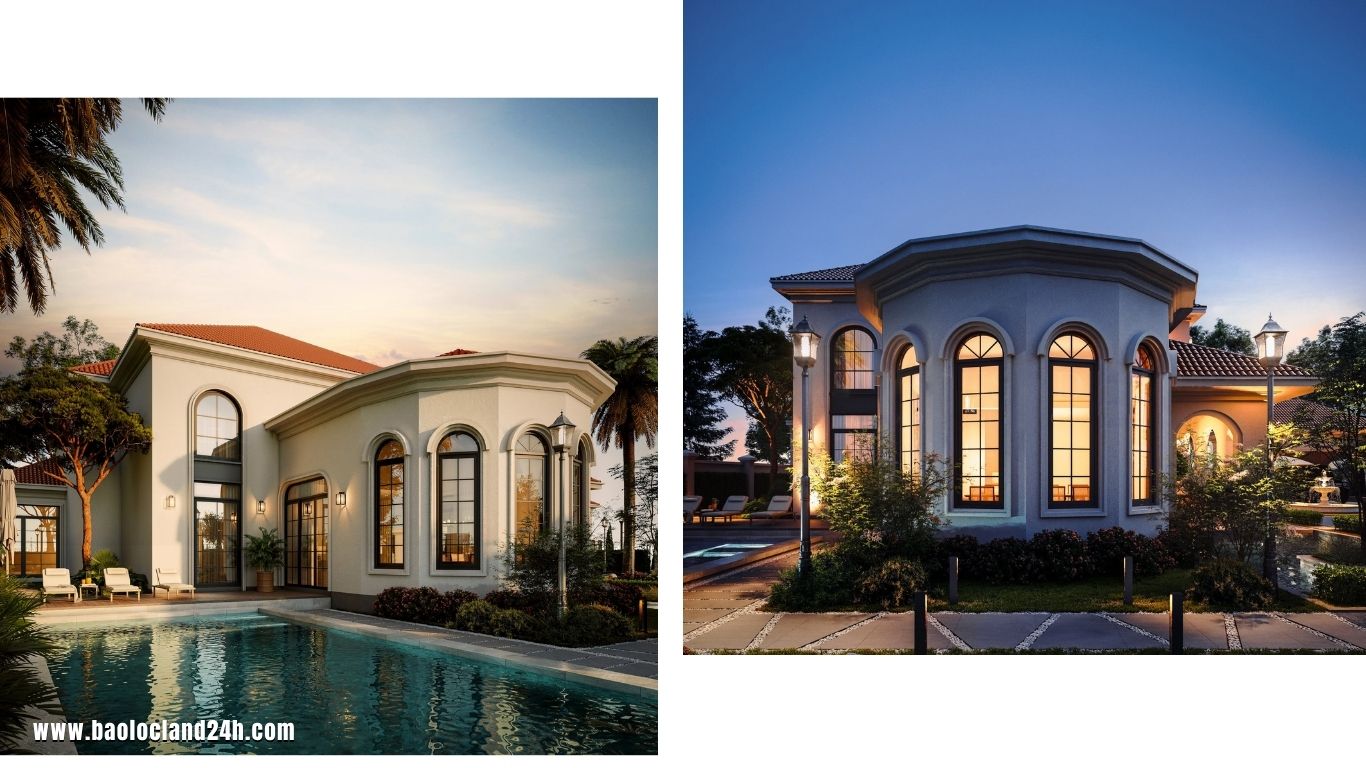 mẫu nhà dinh thự diên hi viên villa