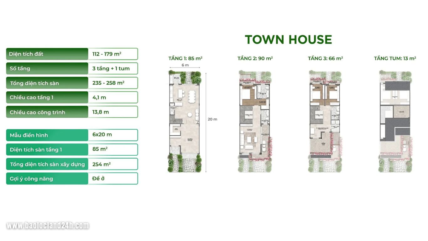mặt bằng eco retreat