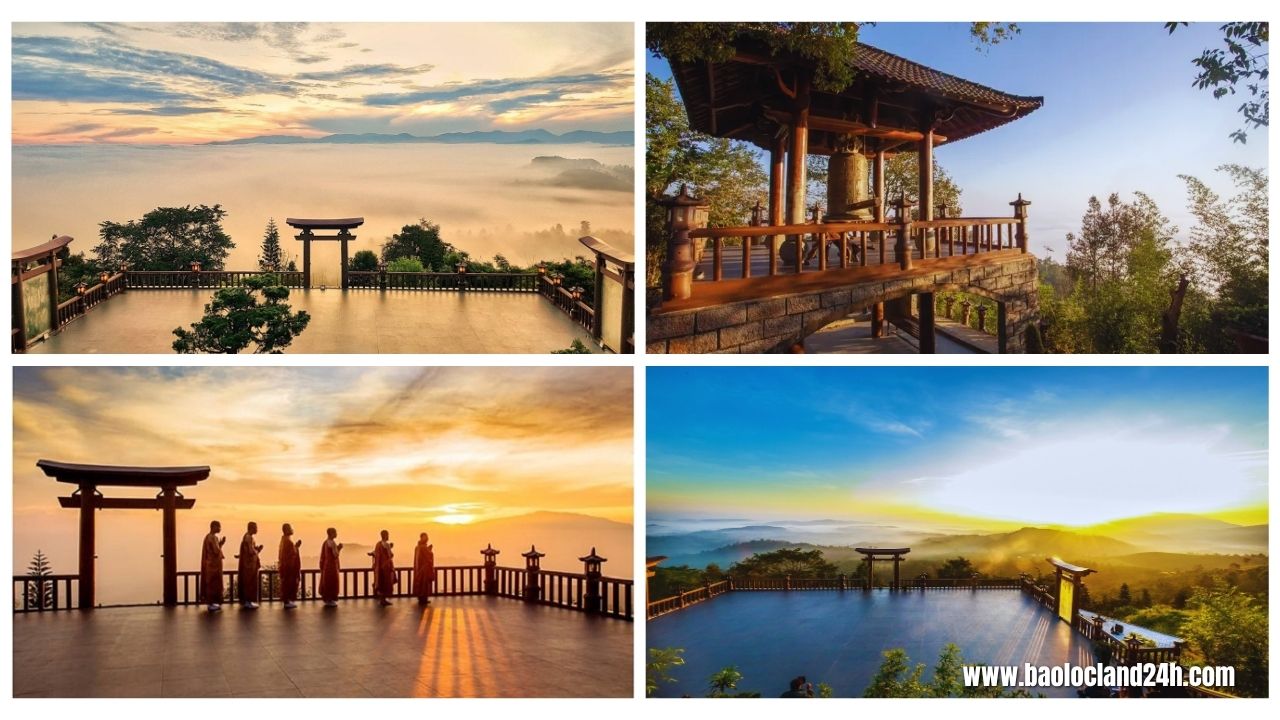 Săn mây chùa linh quy pháp ấn